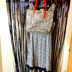 Dress and purse Kate Spade